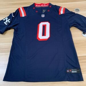 🖤Christian Gonzalez Navy Vapor Stitched Jersey